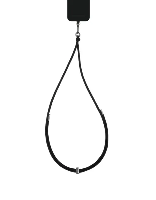 IDEAL OF SWEDEN Λουράκι Λαιμού Cord Phone Strap Coal Black IDCDSSI23-407
