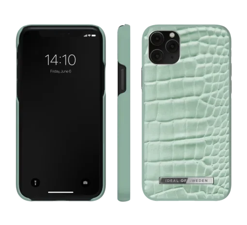 IDEAL OF SWEDEN Atelier Case για iPhone 11 Pro/XS/X Mint Croco IDACSS21-I1958-261