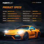 Nighteye A315-S4-H4 LED Λάμπες Αυτοκινήτου & Μοτοσικλέτας 1300lm 72W 2τμχ
