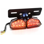 Οπίσθιο διπλό φανάρι μοτοσυκλέτας Universal LED με φλας 12V - Image 3