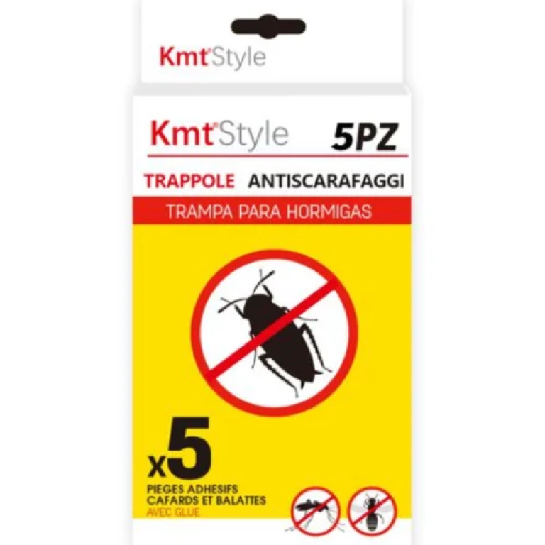 Παγίδα Κόλλας Για Κατσαρίδες 5 Τεμαχίων Kmt Style 2904186