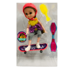 Παιδική κούκλα με skateboard και αξεσουάρ SDS-26840 - Image 2