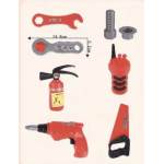 Παιδικό Σετ Εργαλείων New Tools Set Με Πυροσβεστήρα Και Τρυπάνι 3+ Ετών 639-14Α