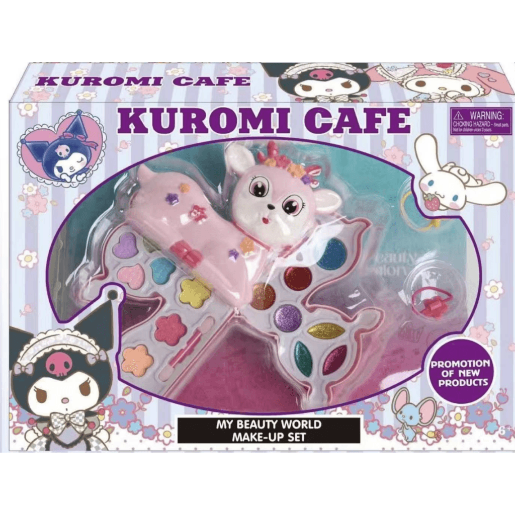 Παιδικό Σετ Μακιγιάζ Μονόκερος Kuromi Cafe Με Σκιές Και Πινέλα 3+ Ετών