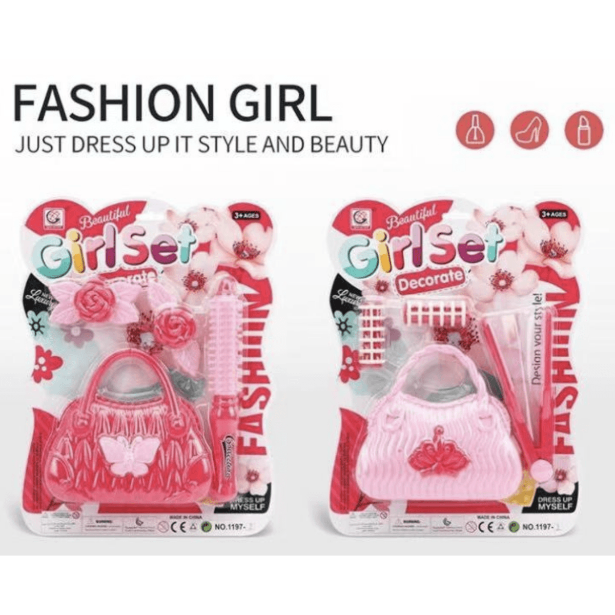Παιδικό Σετ Ομορφιάς Girl Decorate Με Τσαντάκι Πεταλούδα & Αξεσουάρ 3+ Ετών 1197-2