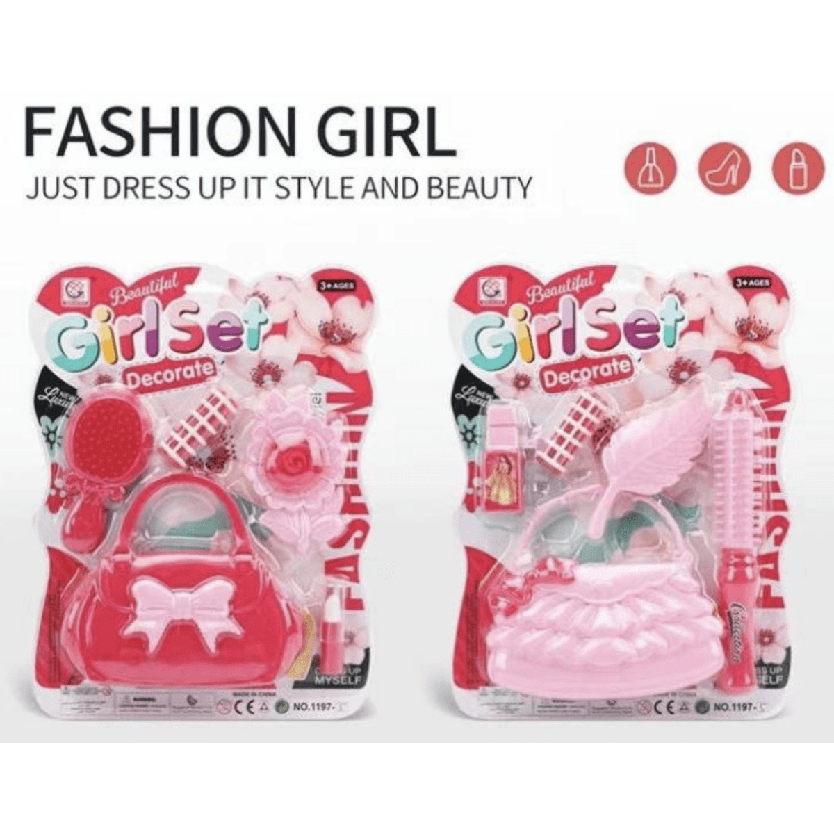 Παιδικό Σετ Ομορφιάς Girl Set Decorate Με Τσαντάκι Και Αξεσουάρ Μαλλιών 3+ Ετών 1197-5