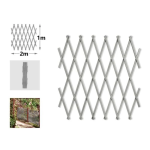 Πέργκολα Ανοιγόμενη Πλαστική 100x200 Γκρι Kmt Style 295828