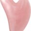 Πέτρα Μασάζ Gua Sha 8.5cm για Πρόσωπο και Λαιμό 84327 Ροζ