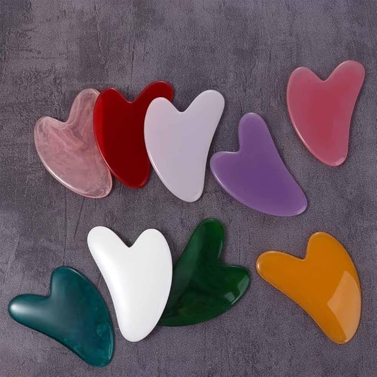 Πέτρα Μασάζ Gua Sha 8.5cm για Πρόσωπο και Λαιμό 84327 Ροζ