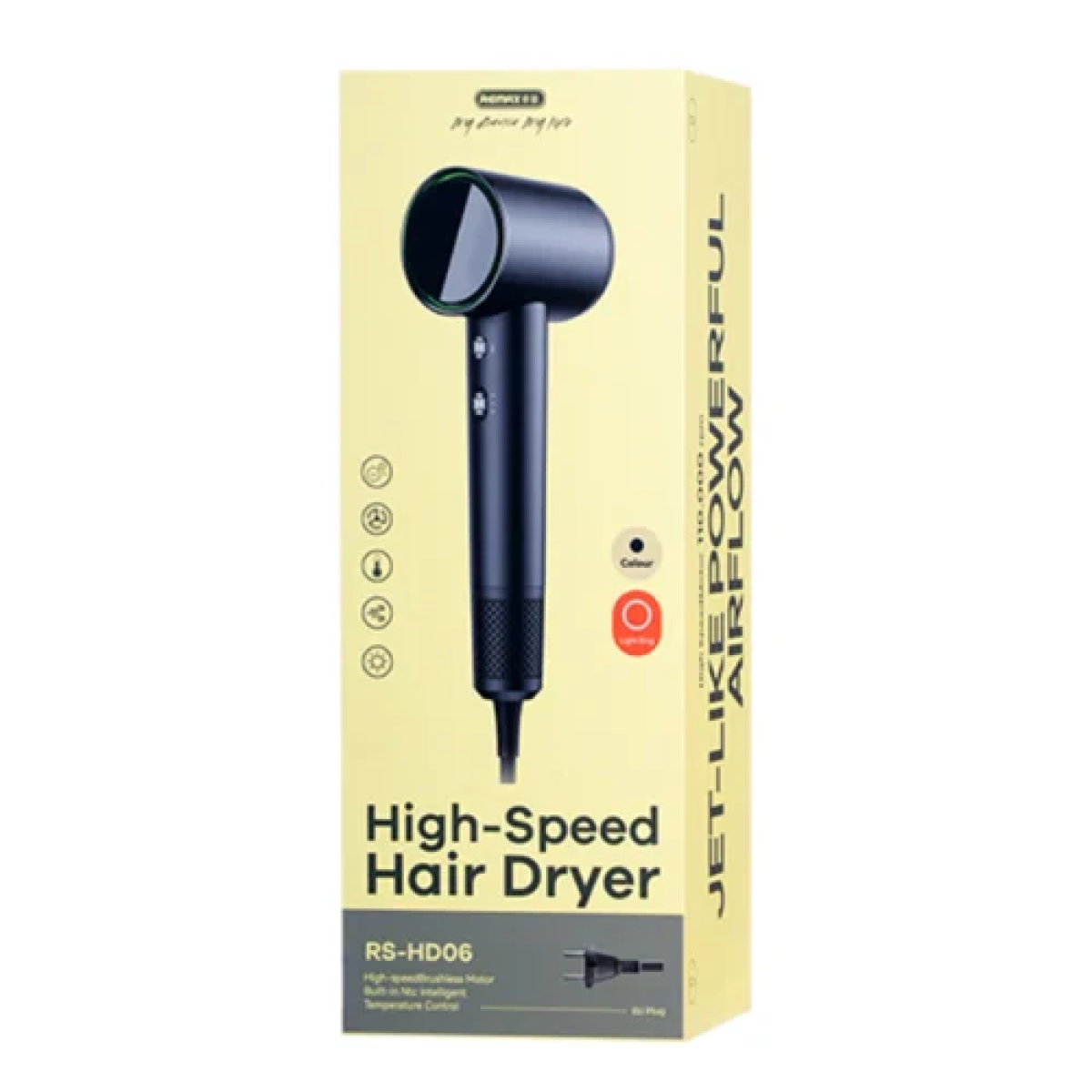 Πιστολάκι μαλλιών - Hair Dryer 1600W Remax RS-HD06 μαύρο - Image 5