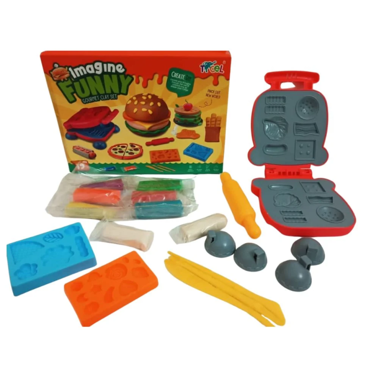 Πλαστελίνη Παιχνίδι Μαγειρικής για 3+ Ετών Gourmet Clay Set – 19τμχ