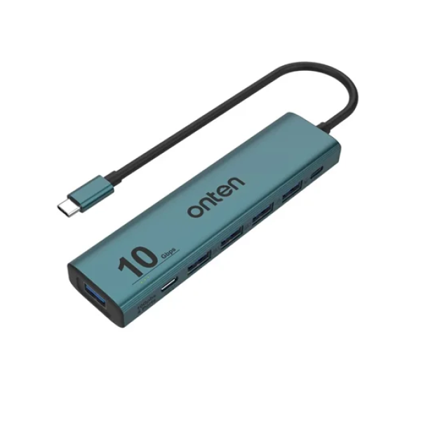 Πολυαντάπτορας HUB 6 σε 1 με θύρες USB 3.2 Gen 2 OTN-UC615 πράσινο
