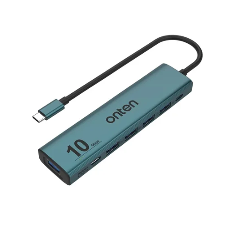 Πολυαντάπτορας HUB 6 σε 1 με θύρες USB 3.2 Gen 2 OTN-UC615 πράσινο