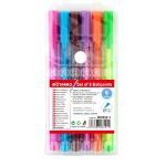 Πολύχρωμο Στυλό Ballpoint Motarro 0.7mm – Σετ 6 Τεμαχίων