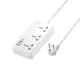 Πολύπριζο 3 θέσεων με 3 θύρες φόρτισης 3A1C – 20W Remax RP-U153 Λευκό