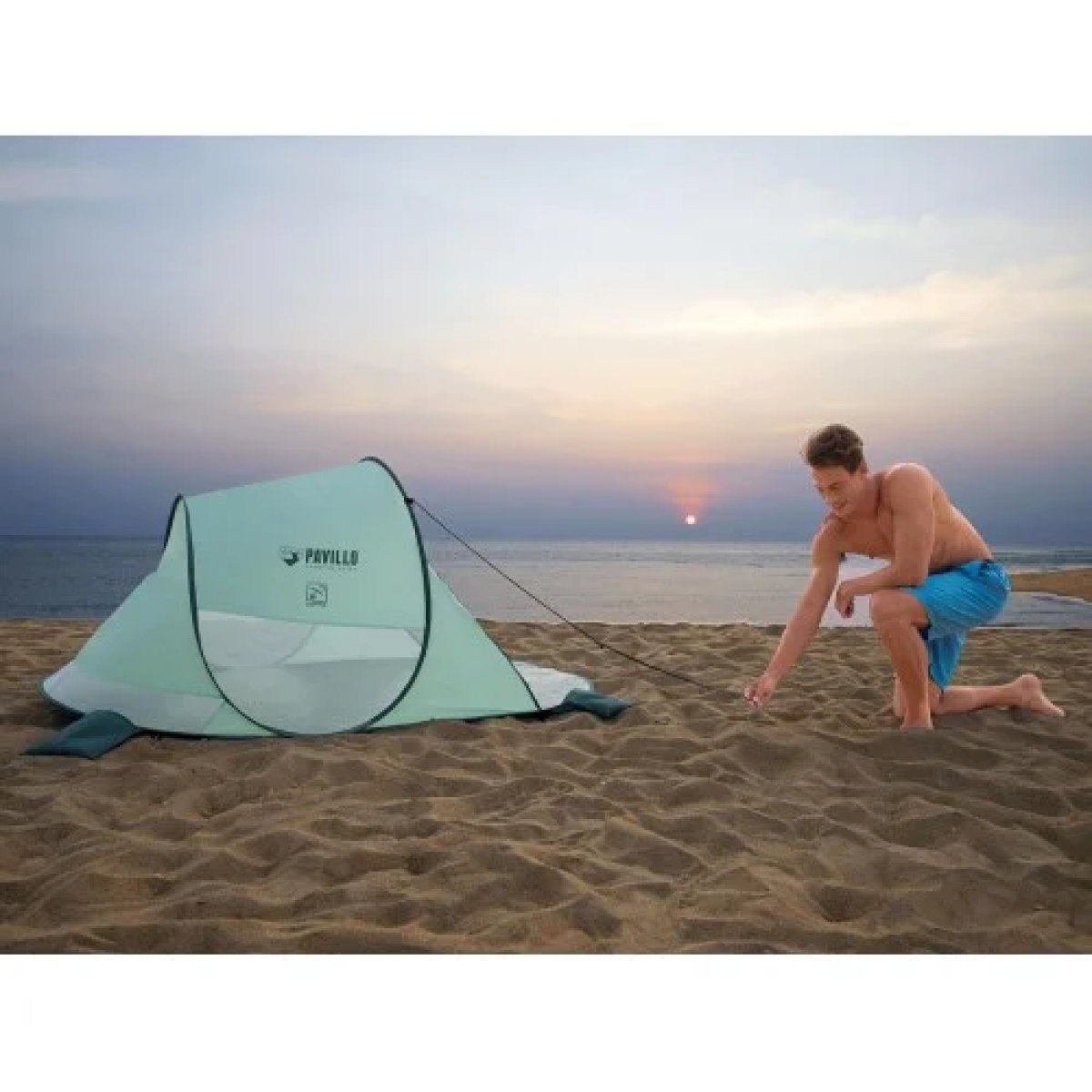 Pop-Up Σκηνή Παραλίας Γρήγορης Ανάπτυξης 200x120x90cm Bestway 68107 Πράσινη - Image 14