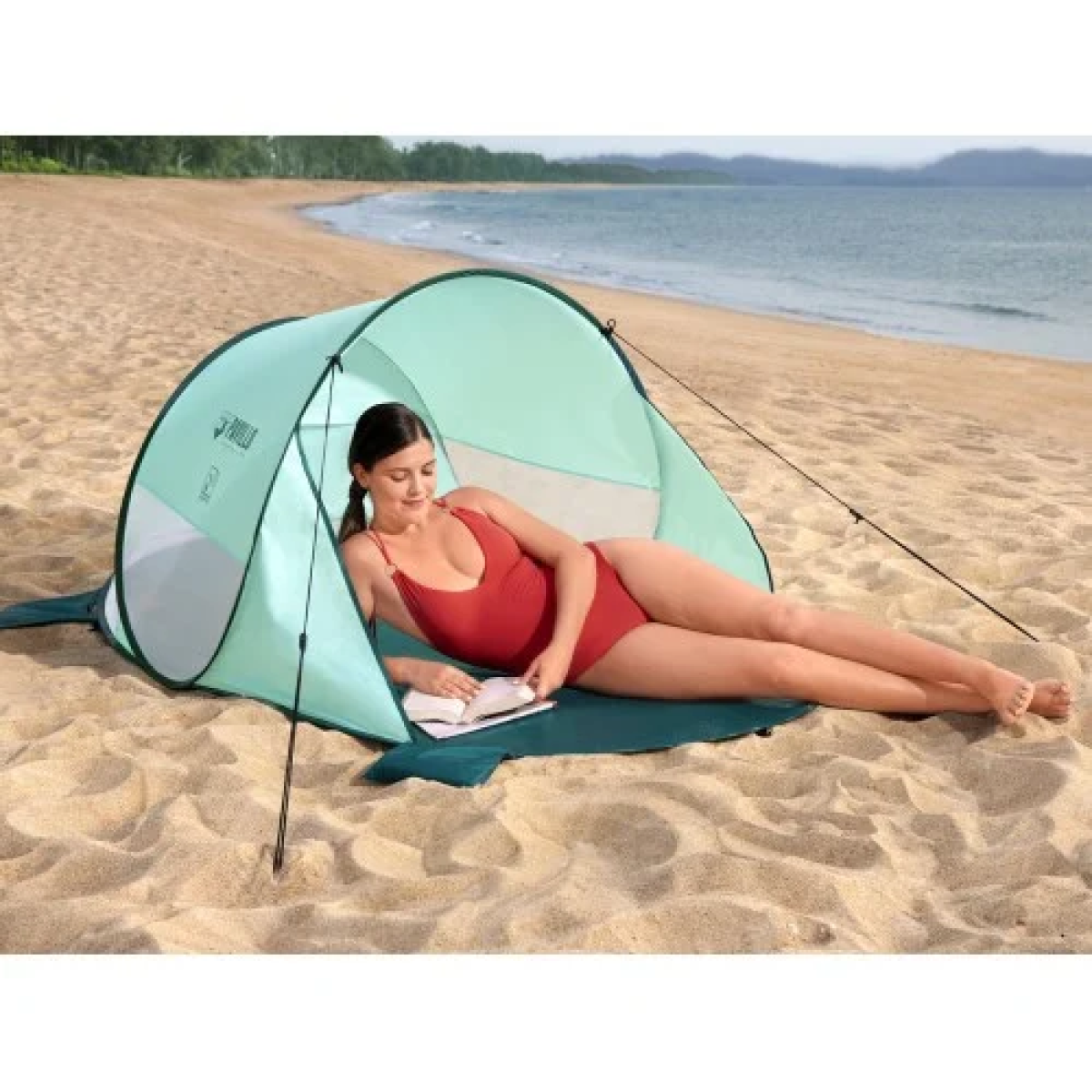 Pop-Up Σκηνή Παραλίας Γρήγορης Ανάπτυξης 200x120x90cm Bestway 68107 Πράσινη - Image 5