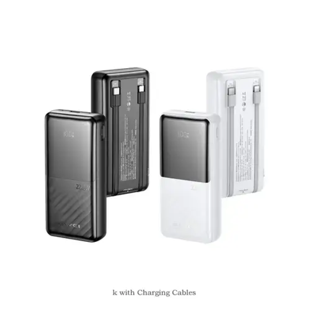 Power Bank γρήγορης φόρτισης 20000mAh 22.5W Awei P57K λευκό - Image 2