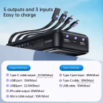 Power Bank γρήγορης φόρτισης 20W+22.5W 20000mAh Remax FCP-2 μαύρο - Image 3