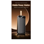 Power Bank γρήγορης φόρτισης 30000mAh 22.5W με 2 θύρες USB-A και θύρα USB-C Awei PA-12 μαύρο - Image 2