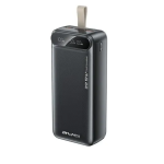 Power Bank γρήγορης φόρτισης 30000mAh 22.5W με 2 θύρες USB-A και θύρα USB-C Awei PA-12 μαύρο