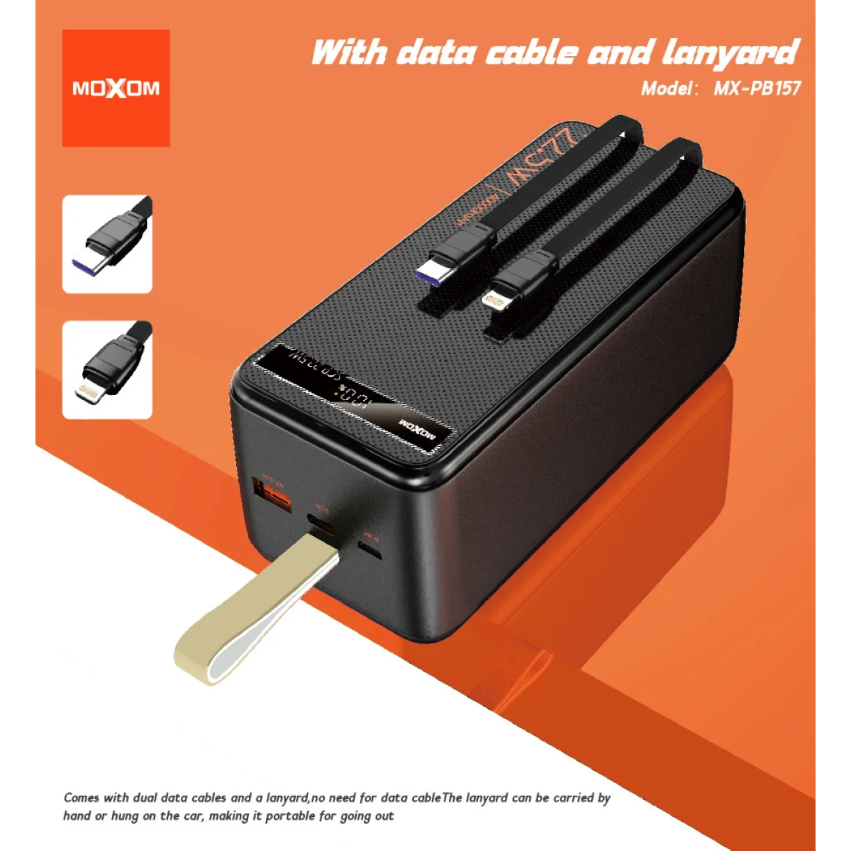 Powerbank 50000mAh SCP 22.5W PD 20W Moxom MX-PB158