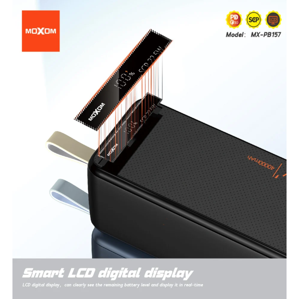 Powerbank 50000mAh SCP 22.5W PD 20W Moxom MX-PB158