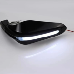 Προστατευτικές Χούφτες Μηχανής 22mm με LED Λευκό 2 τεμάχια – Κίτρινο