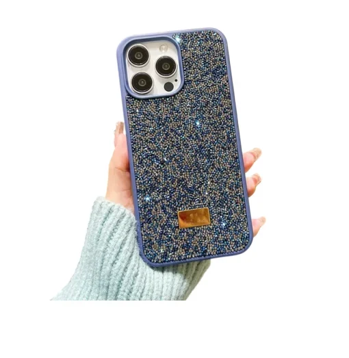 Προστατευτική Θήκη Για Iphone 12 Με Γκλίτερ - Μπλε