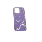 Προστατευτική θήκη για iPhone 12 με σχέδια - μωβ