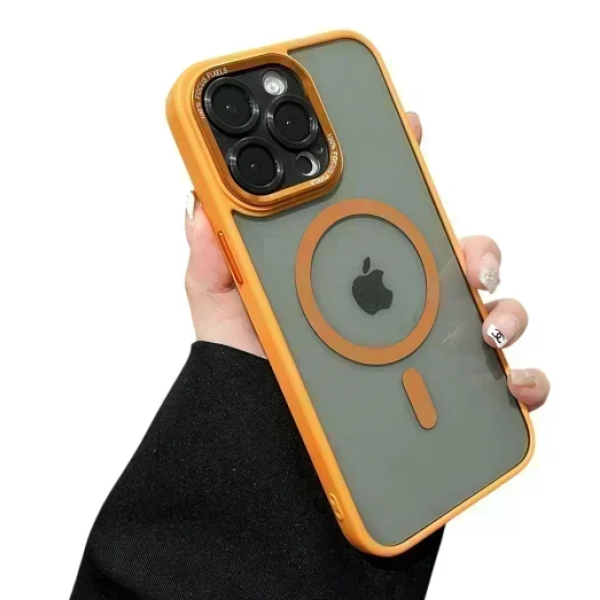 Προστατευτική θήκη MagSafe για iPhone 16 Pro – διάφανη πορτοκαλί
