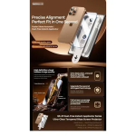 Προστατευτικό γυαλί οθόνης για iPhone 16 Pro QS-01 διάφανο - Image 3