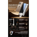 Προστατευτικό γυαλί οθόνης για iPhone 16 QS-02 διάφανο μαύρο - Image 2