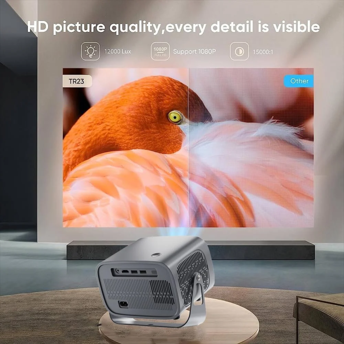 Προβολέας Smart LED 4K Ultra HD Με WiFi 2.4G+5G – Andowl YG500