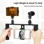 PULUZ 4 σε 1 Selfie Kit με Τρίποδο – Σταθερή Βάση Κινητού, Φωτισμό & Μικρόφωνο PKT3024 - Image 5