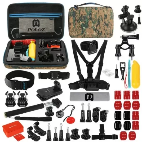 Puluz Σετ Αξεσουάρ 53 in 1 Ultimate Combo Kit για Action Cameras PKT27