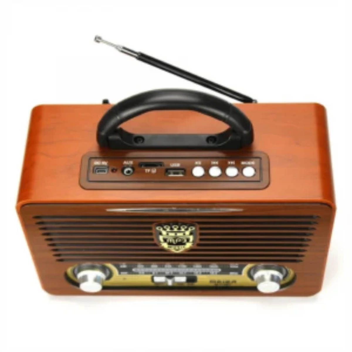 Ραδιόφωνο 3 Band DSP με USB/TF/AUX και Bluetooth Καφέ M-115BT - Image 2
