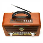 Ραδιόφωνο 3 Band DSP με USB/TF/AUX και Bluetooth Καφέ M-115BT - Image 2