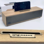 Ρετρό Ηχείο Bluetooth 2.5" με Θέση για Κινητό Andowl Q-YX2240 2.5" - Ανοιχτό Καφέ