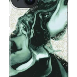 IDEAL OF SWEDEN Θήκη Fashion Case iPhone 13/14 Golden Olive Marble IDFCAW21-I2261-320