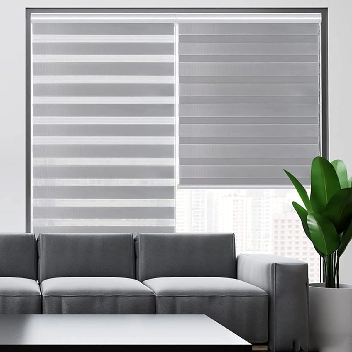 Ρολοκουρτίνα διπλή (zebra) 120x180cm SDS-27563 γκρι - Image 2