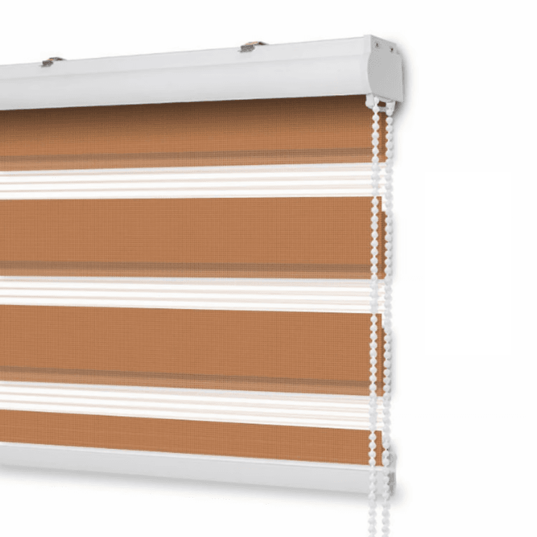 Ρολοκουρτίνα διπλή (zebra) 150x180cm SDS-27568 καφέ
