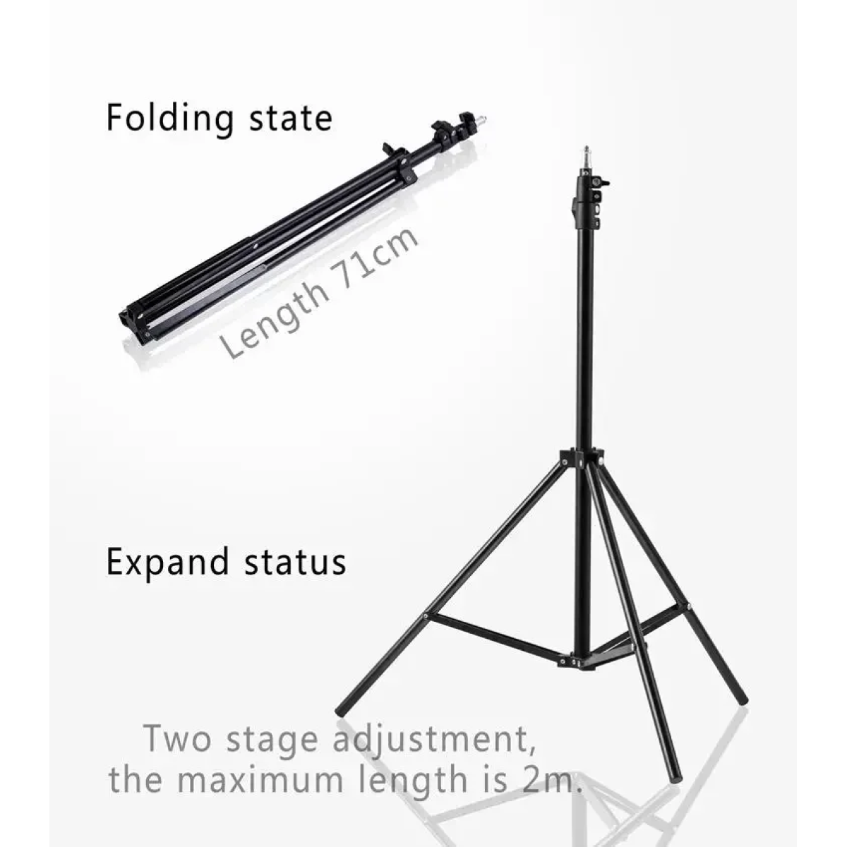 Ρυθμιζόμενο Τρίποδο για Ring Light 2.1m μαύρο Arrango AX49646