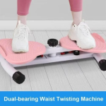 Σανίδα Άσκησης Waist Twister Με Λάστιχα Αντίστασης - ροζ