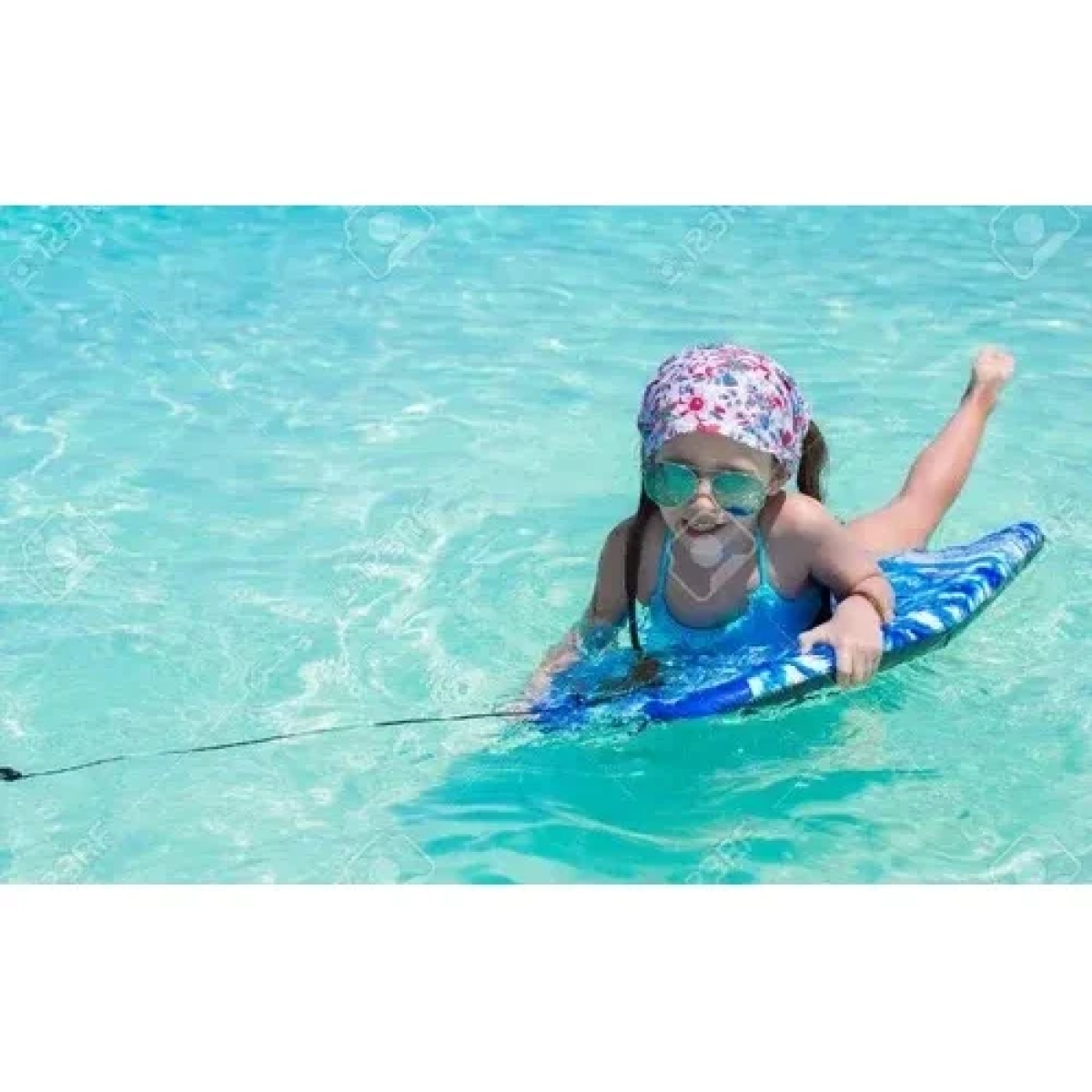 Σανίδα Θαλάσσης Bodyboard με Λουράκι Ασφαλείας και Σχέδιο Δελφίνια P33-1