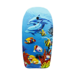 Σανίδα Θαλάσσης Bodyboard με Λουράκι Ασφαλείας και Σχέδιο Δελφίνια & Ψάρια P33