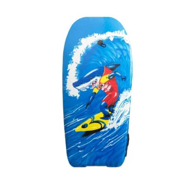 Σανίδα Θαλάσσης Bodyboard με Λουράκι Ασφαλείας και Σχέδιο Καρχαρίας Surfer P33