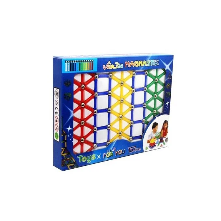 Σετ 103pcs Μαγνητικοί Ράβδοι & Μπίλιες Κατασκευών - Παιδικό Παιχνίδι Magnastix