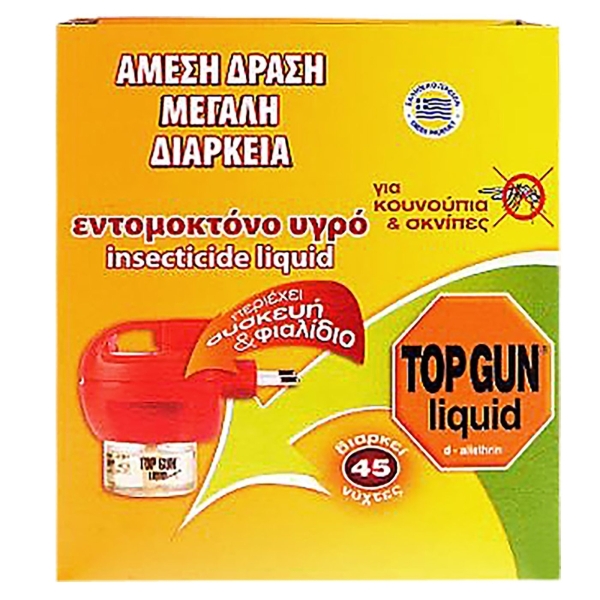 Σετ Εντομοκτόνο με Συσκευή και Υγρό Ανταλλακτικό Top Gun 1384