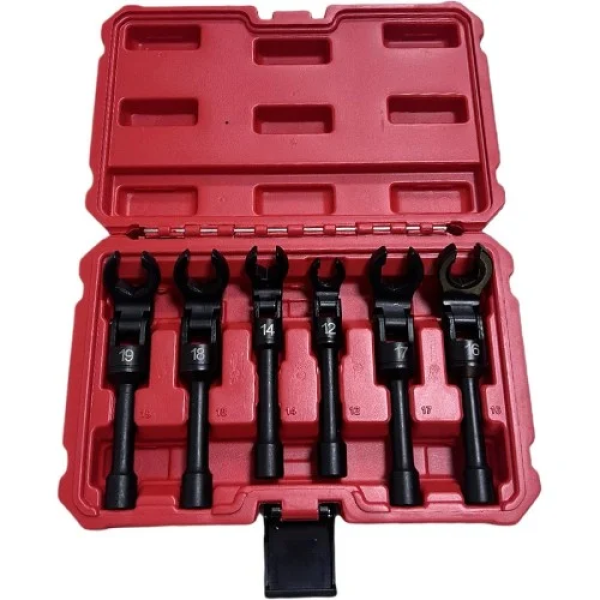 Σετ Καρυδάκια Brake Line με Άνοιγμα Crowfoot 6 Τεμαχίων